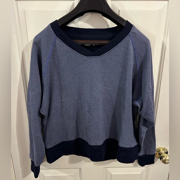 Columbia Women’s Large Heathered Honey Two Tone Pullover Sweater - Picture 2 of 8